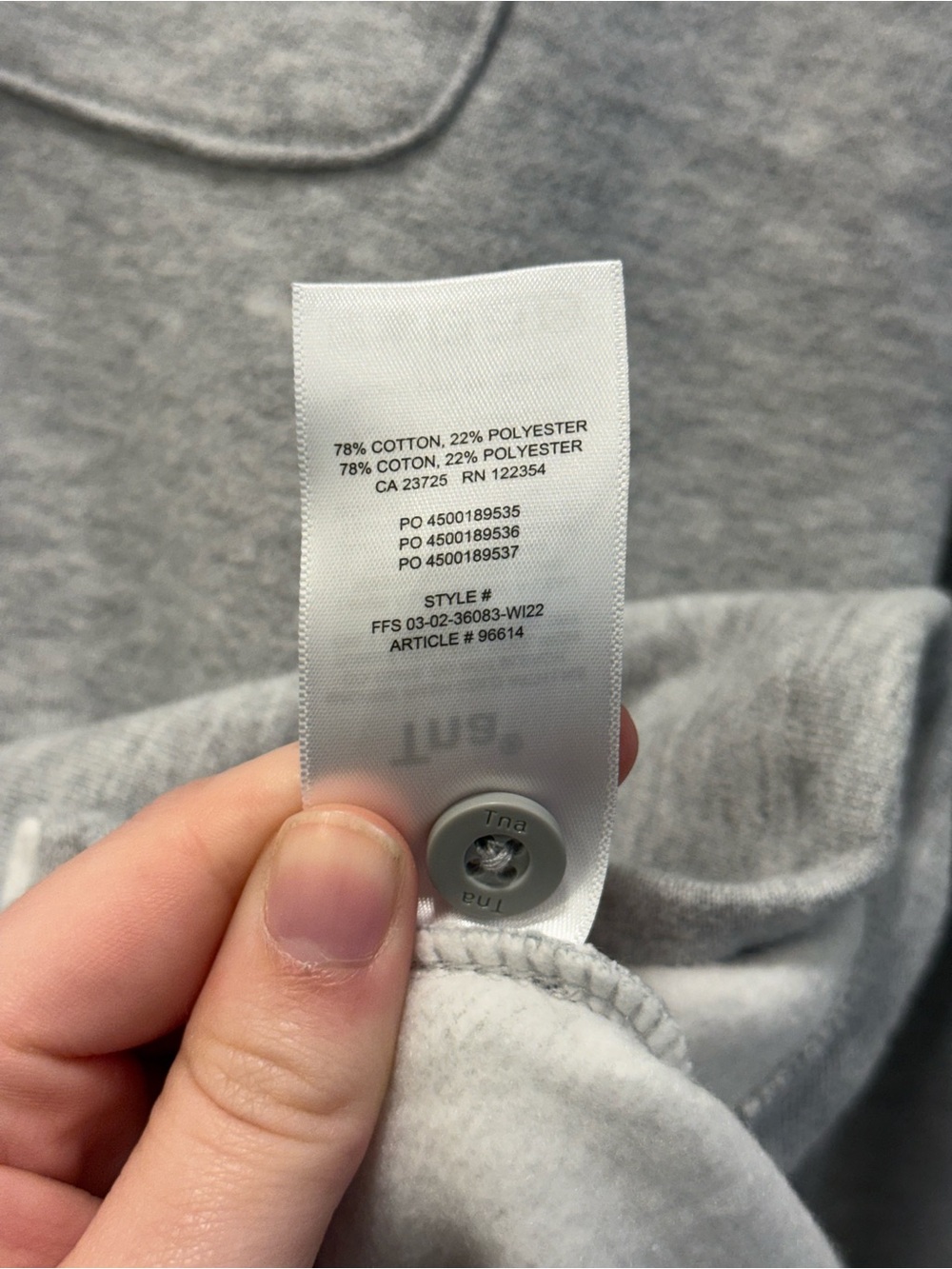 TNA Light Gray Button-Up Shacket - Picture 4 of 4